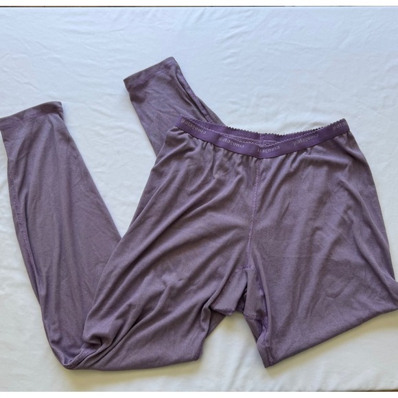 Lot of Two Patagonia Women's Capilene Base Layer Pants Size XL Blue and Purple - Picture 3 of 8